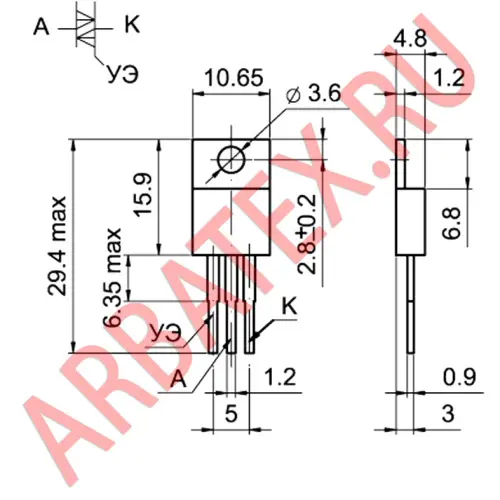 Т106-10-4 тиристор фото 3