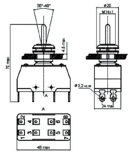 ПТ2-30В тумблер фото 2