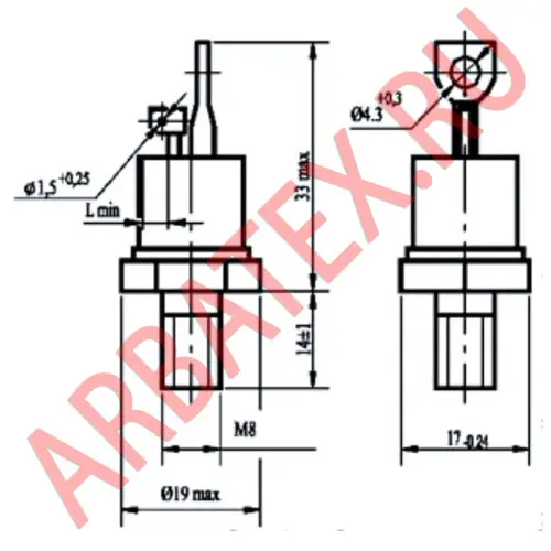 Т132-40-6 тиристор фото 3