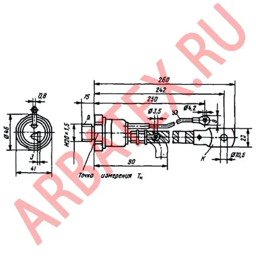 Т15-160-11 тиристор фото 3