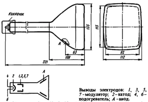 16ЛМ2И трубка электронно-лучевая фото 2 16ЛМ2И трубка электронно-лучевая фото 2