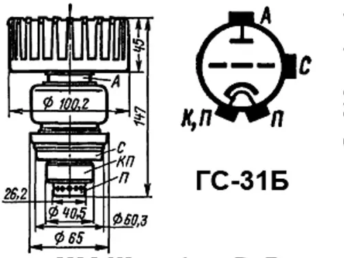 ГС-31Б генераторный триод фото 3 ГС-31Б генераторный триод фото 3
