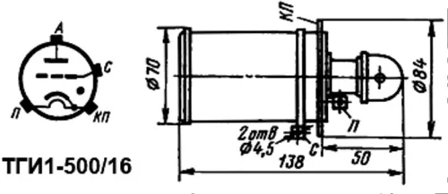 ТГИ1-500/16 тиратрон импульсный модуляторный фото 3 ТГИ1-500/16 тиратрон импульсный модуляторный фото 3
