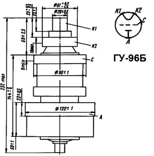ГУ-96Б генераторный пентод фото 3 ГУ-96Б генераторный пентод фото 3