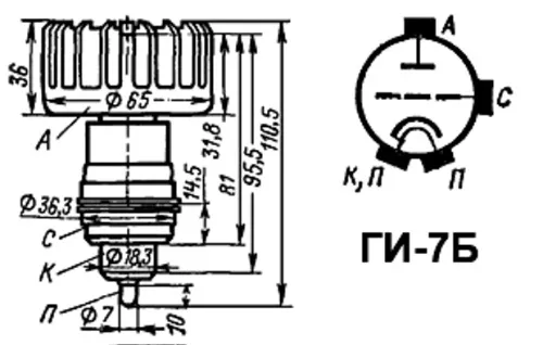 ГИ-7Б импульсный генераторный триод фото 3 ГИ-7Б импульсный генераторный триод фото 3